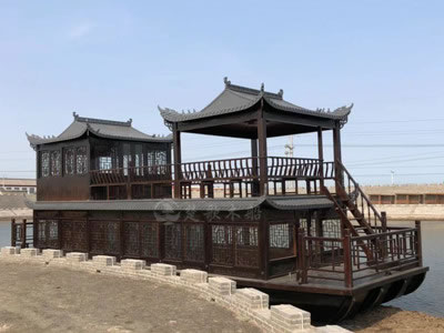 河北唐山水上餐厅画舫船